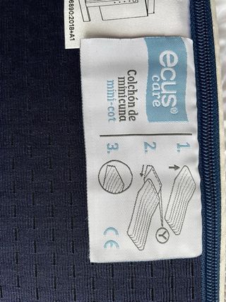 Colchón Minicuna Ecus Care + Protector