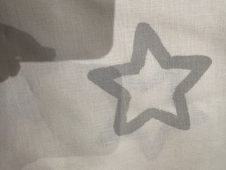 Tela algodón y lino estrellas 8m x 1.50m