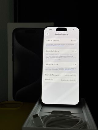 iPhone 15 PRO 128GB Negro Titanio