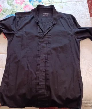 Camisa negra de vestir
