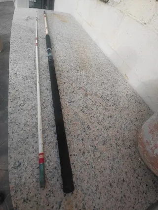 Caña de pesca maciza