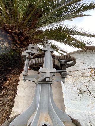 Prensa de vino tradicional.