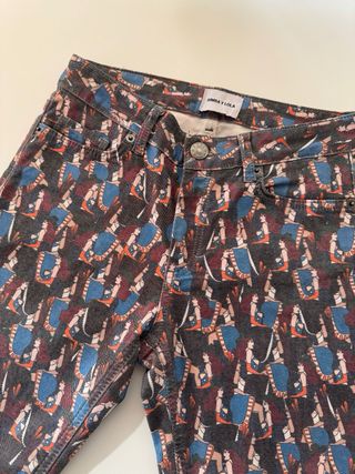 Vaqueros Bimba y Lola Talla 34 Estampados