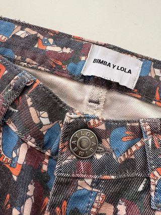 Vaqueros Bimba y Lola Talla 34 Estampados
