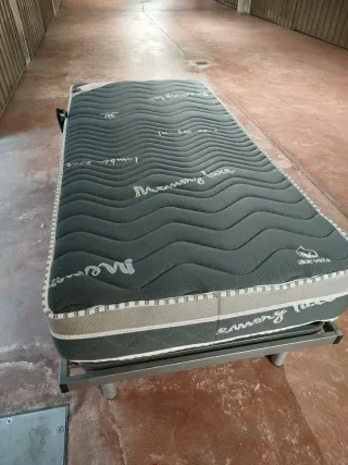 Somier eléctrico 90 + colchón viscoelástico