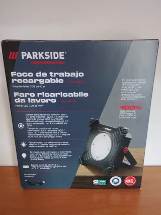 Foco de trabajo recargable LED COB 40W