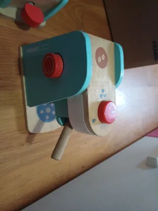 Juguetes madera: Tostadora y Cafetera