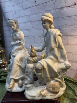 Pareja Figuras Porcelana