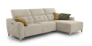 Sofá Chaise Longue Relax Eléctrico Gio Gold Azul