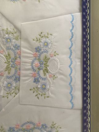 Juego de Cama Matrimonio Bordado