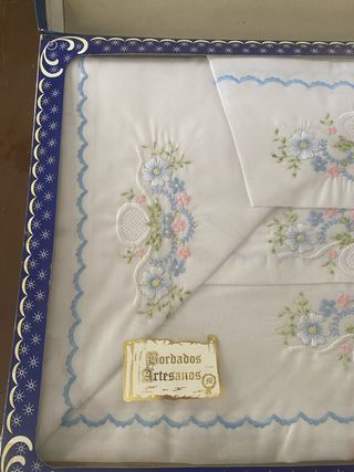 Juego de Cama Matrimonio Bordado