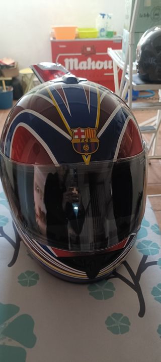 CASCO MOTO DEL BARCELONA TALLA L