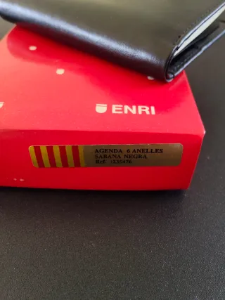 Agenda billetero polipiel ENRI negra