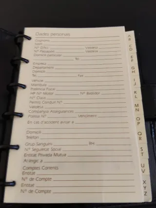 Agenda billetero polipiel ENRI negra