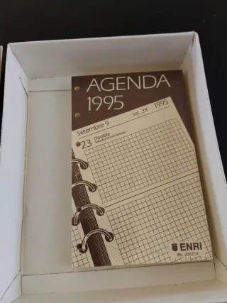 Agenda billetero polipiel ENRI negra