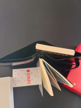 Agenda billetero polipiel ENRI negra