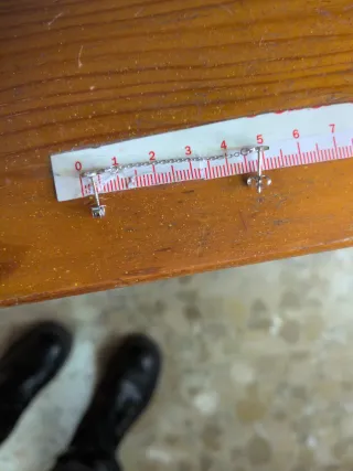 Pendiente doble Luna y Estrella Plata 925