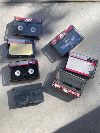 Lote 7 cintas video 8mm TDK y Sony