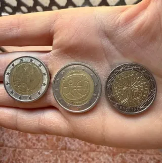 Monedas variadas coleccionismo