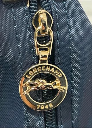 Bolso Longchamp Le Pliage Azul Marrón