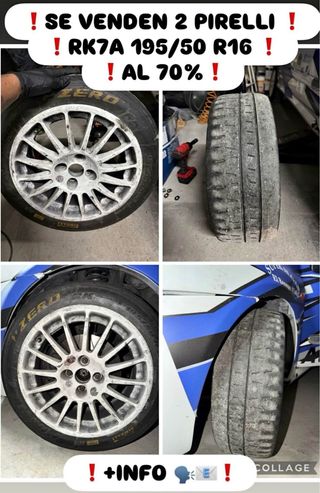 2 Neumáticos Pirelli RK7A 195/50 R16