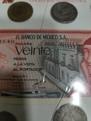 Lote Monedas y Billete México Colección Numismátic