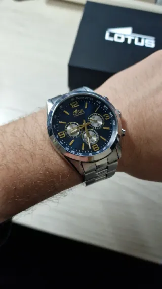 Reloj Lotus Cronógrafo Cuarzo Azul/Plata