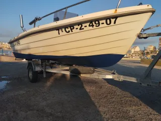 Barco de pesca estable 4'15 consola