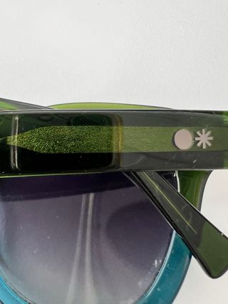 Gafas de sol pasta verdes y azules