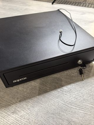 Cajon de dinero, lector codigo de barras impresor