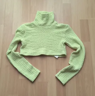 Jersey verde corto Bershka