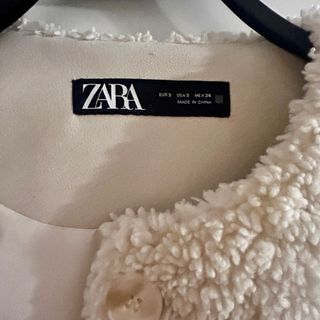 Chaqueta Teddy Zara Beige