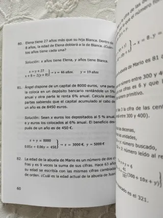 Problemas algebraicos resueltos (para E.S.O. y ...