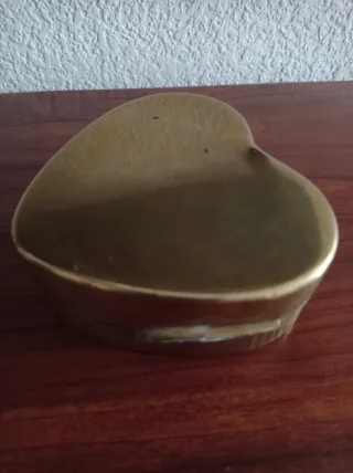 Caja joyero latón corazón
