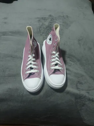 Converse Talla 37 Rosa/Blanco