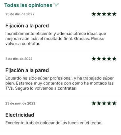 Instalación profesional de soporte de TV en pared