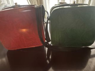 Maletín antiguo CLUB DE LA SEÑORITA rojo