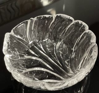 Cenicero de cristal sueco