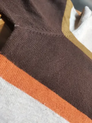 Camiseta ANTEA de manga larga de rayas. Talla 48.