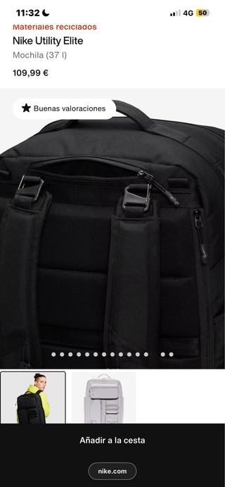 Mochila Nike Utility Elite 2.0 Negra