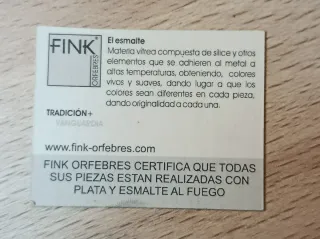 Colgante Plata Esmaltes Fink Orfebres
