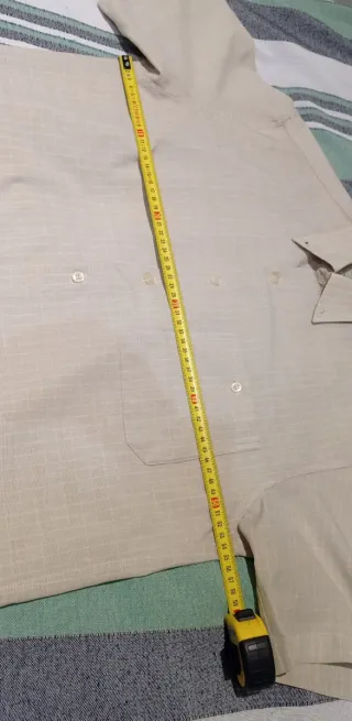 Camisa Azgom manga corta beige