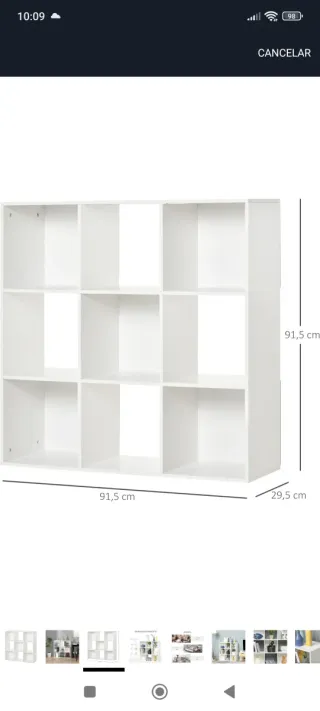 Estantería HOMCOM Blanca