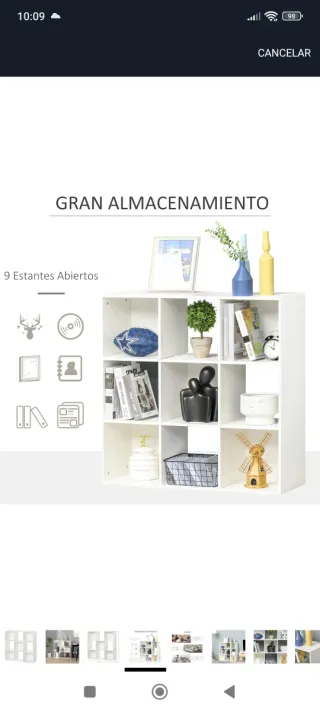 Estantería HOMCOM Blanca