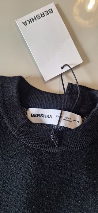 Jersey Bershka Negro Blanco Talla M Nuevo