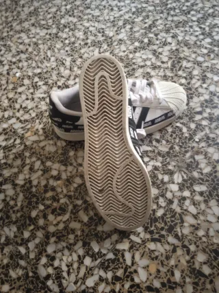 Zapatillas Adidas Superstar Blancas Negras