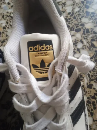 Zapatillas Adidas Superstar Blancas Negras