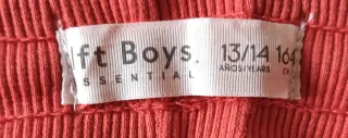Pantalón chico 13-14 años rojo y blanco