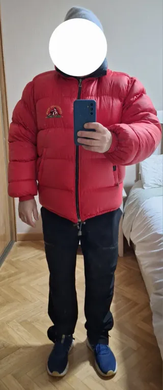 Chaqueta plumífero montaña Rojo XL
