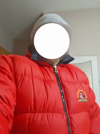 Chaqueta plumífero montaña Rojo XL